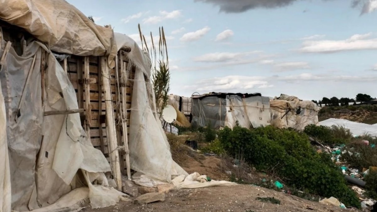 Un asentamiento chabolista en Níjar.