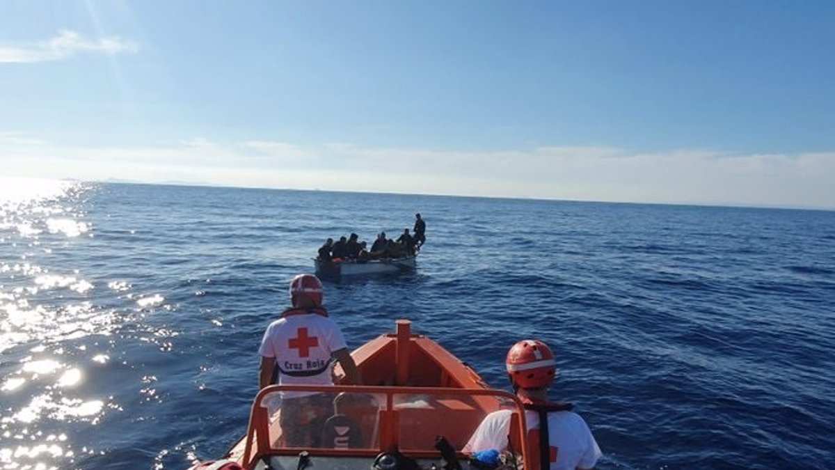 Imagen de archivo del rescate de una patera.