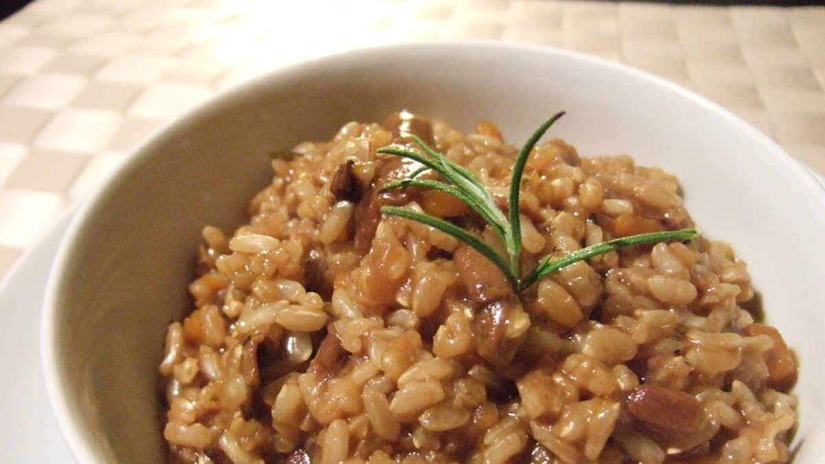 Arroz integral.