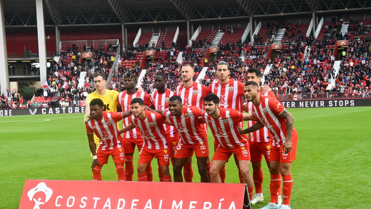 El once del Almería.