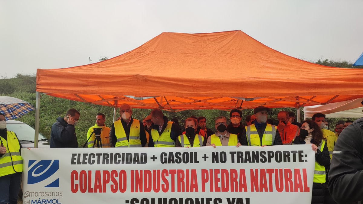 Imagen de archivo de un acto reivindicativo de los empresarios del sector.