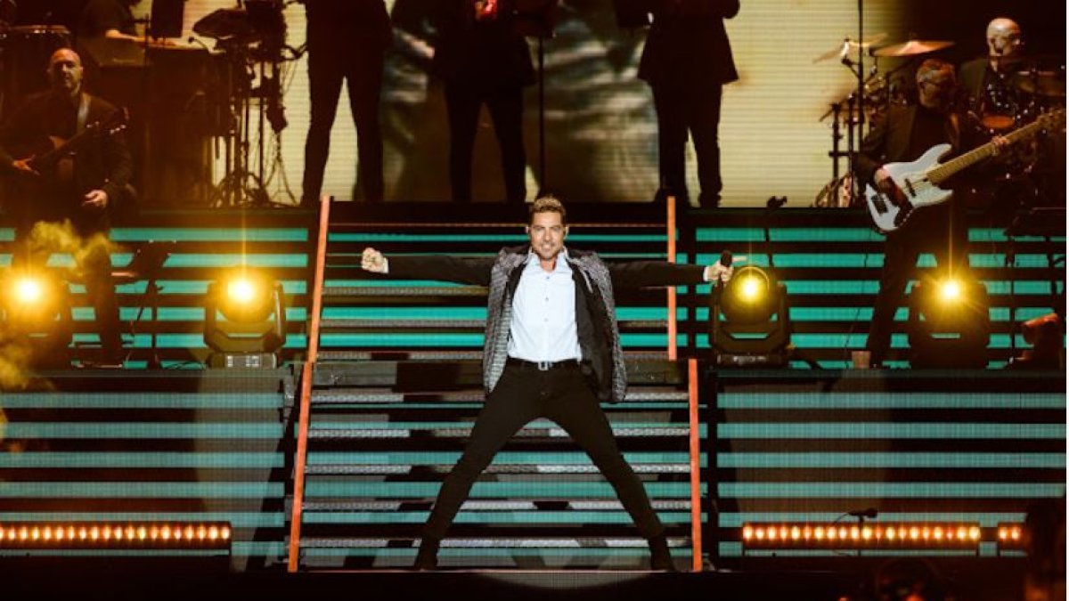 David Bisbal en el concierto de su 20 aniversario ofrecido en Almería.