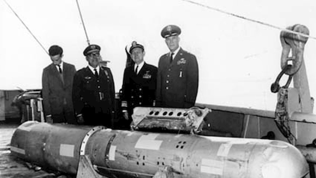 Imagen captada a principios de 1966, cuando cayeron las bombas en Palomares.