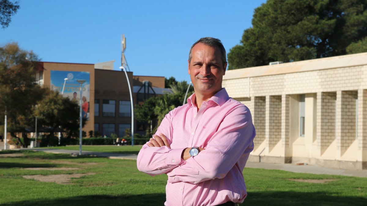 Francisco Manzano Agugliaro, la pasada semana en la Universidad de Almería.
