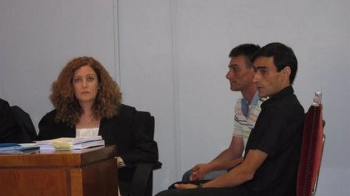 El asesino de Rosa Galera durante un instante del juicio.