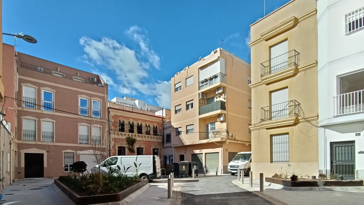 Plaza Orbaneja cuya obra ha terminado ya aunque aún no hay una inauguración oficial