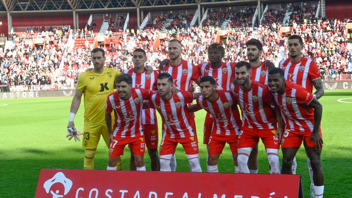 El once del Almería ante el Atlético de Madrid.