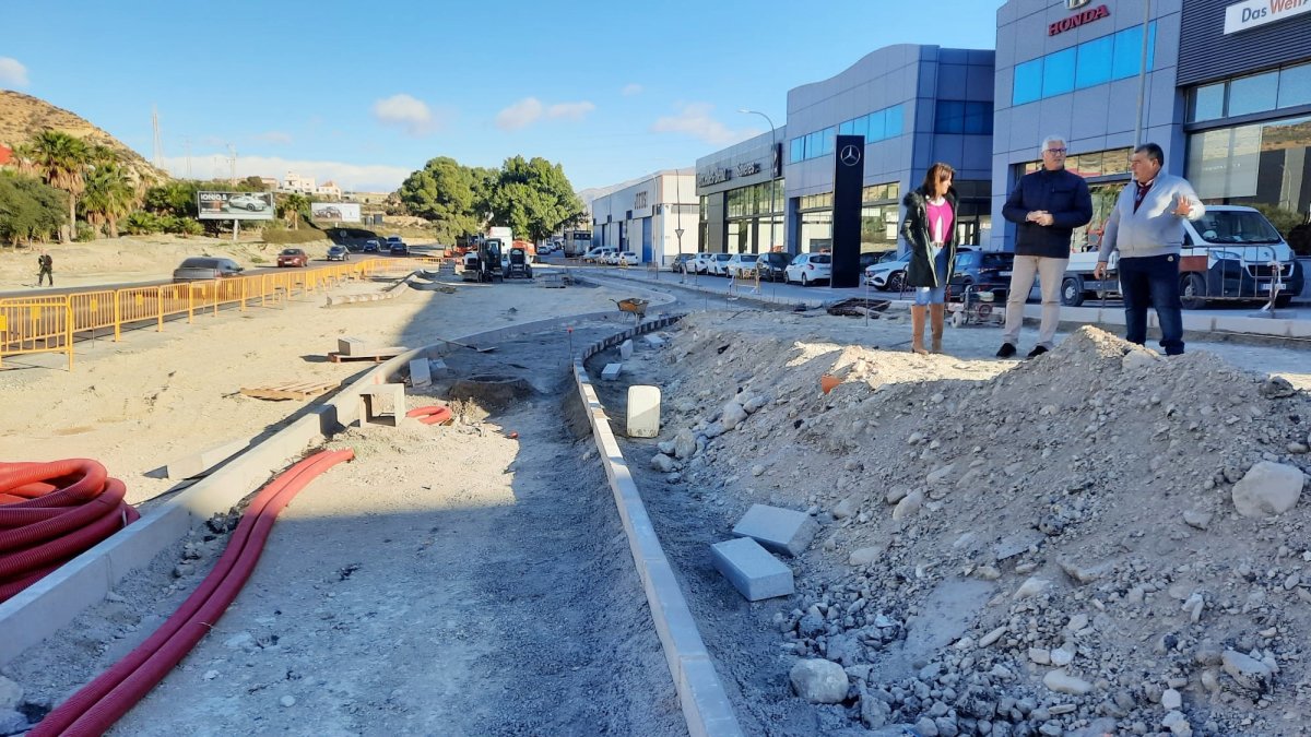 Estado de las obras de desdoblamiento de la N 340 entre La Cepa y Los Pinos