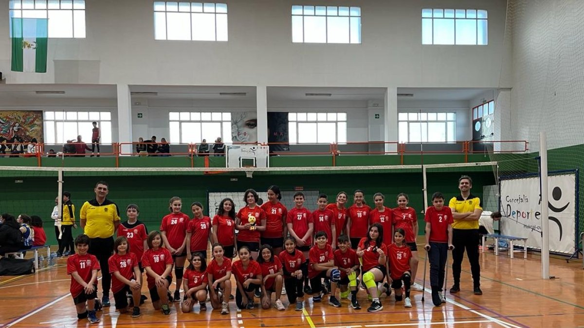 Jugadoras durante la jornada celebrada días atrás.