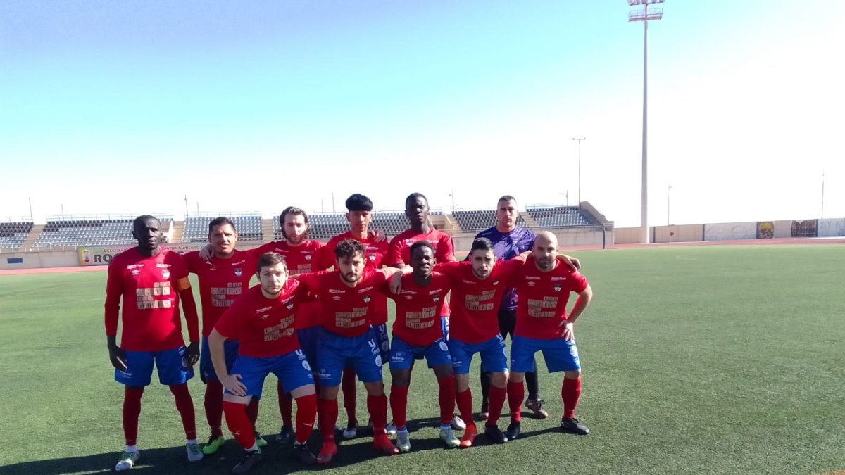 Un once del Roquetas 2018.