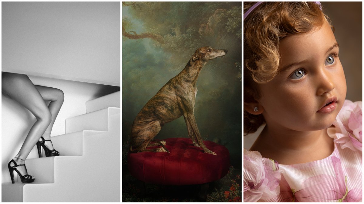 Fotografías nominadas de Clemente Jiménez (libre creación), Carmen Pascual (libre creación) y Mª Luisa Giménez (infantil).