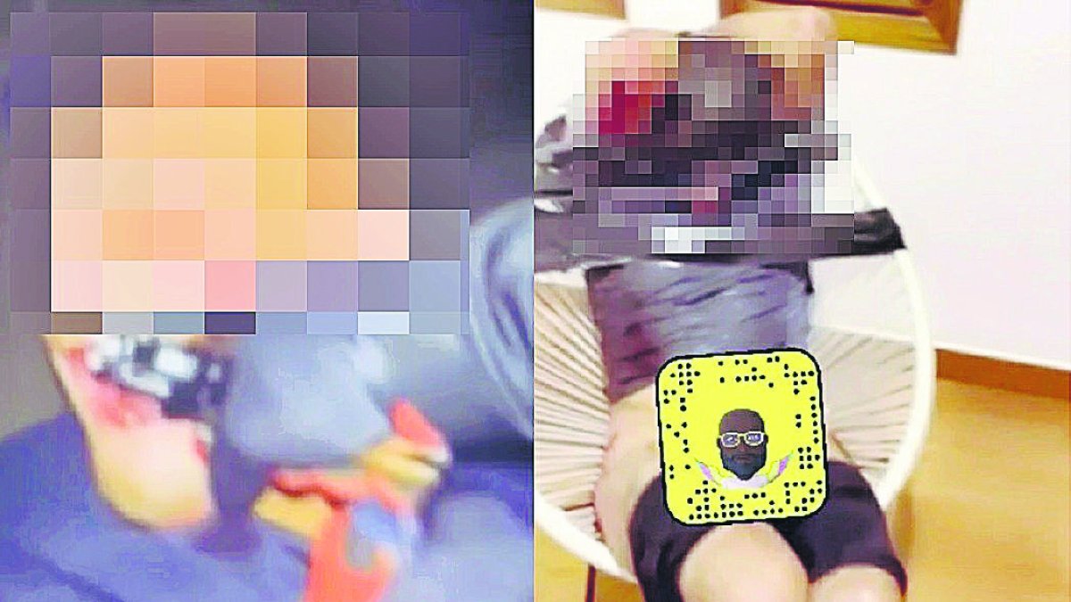 Dos fotogramas del vídeo.