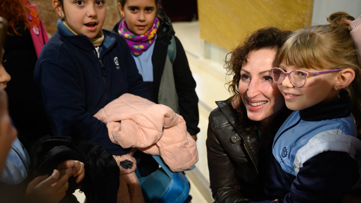 Visita de los alumnos de la SAFA al Ayuntamiento de Almería