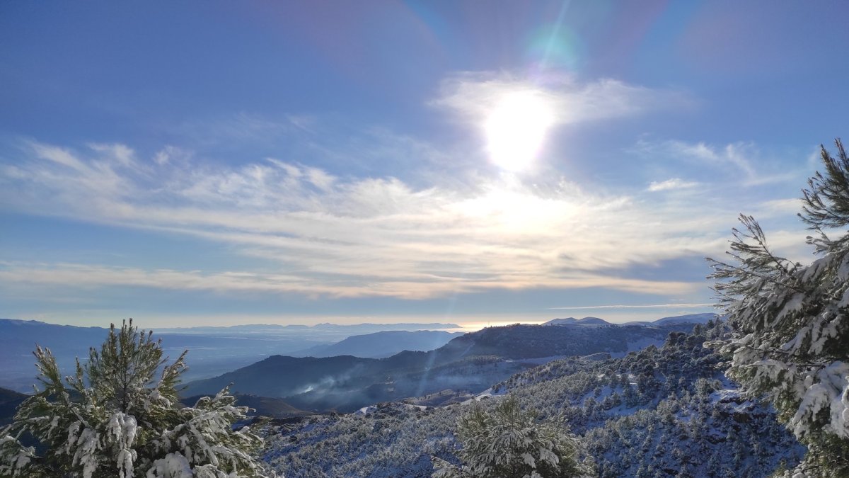 Los Filabres pueden recibir de nuevo nieve durante los próximos días