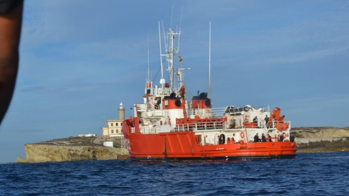 El buque auxiliar Las Palmas