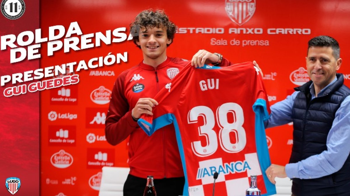 Guedes y Molina en la presentación este miércoles en el Anxo Carro.