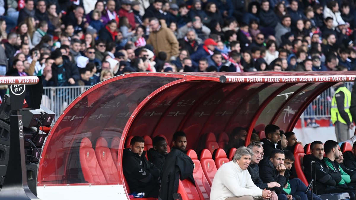 El banquillo del Betis.