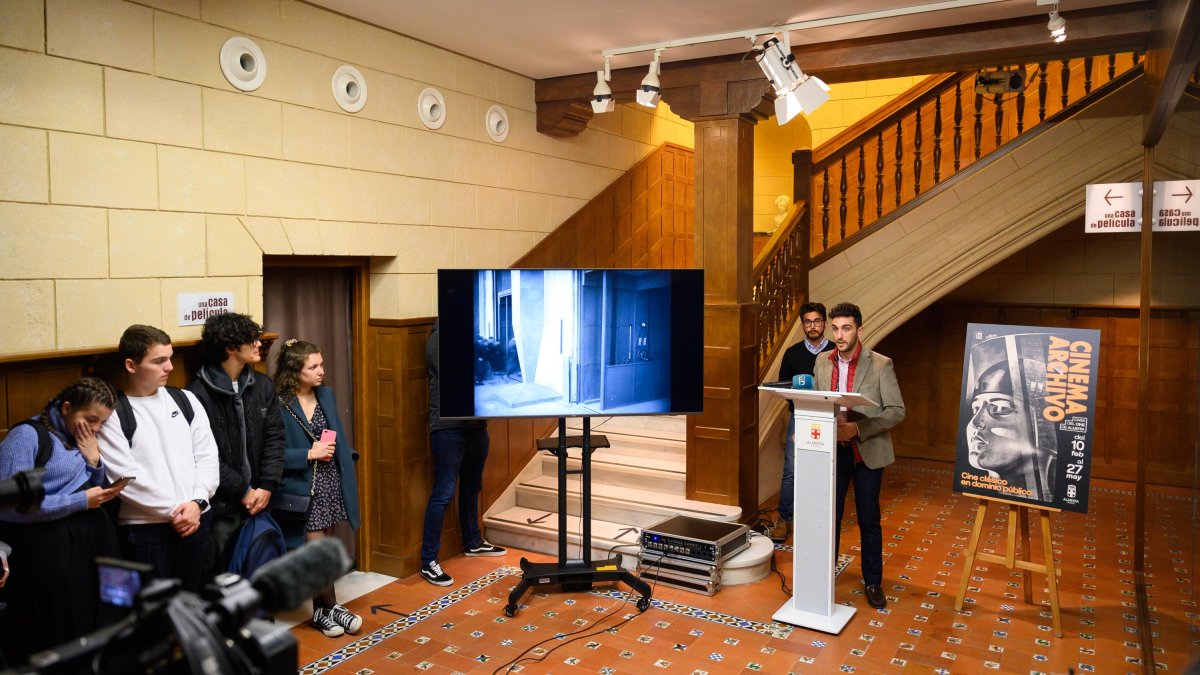 Presentación hace unos días en la Casa del Cine de un ciclo en el que colabora Promoción de la Ciudad.