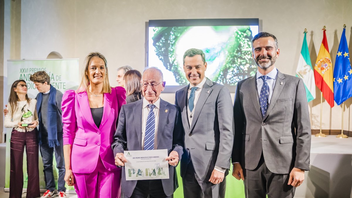 María Jesús Ibáñez, Gabriel Amat, Juanma Moreno y Ramón Fernández-Pacheco.