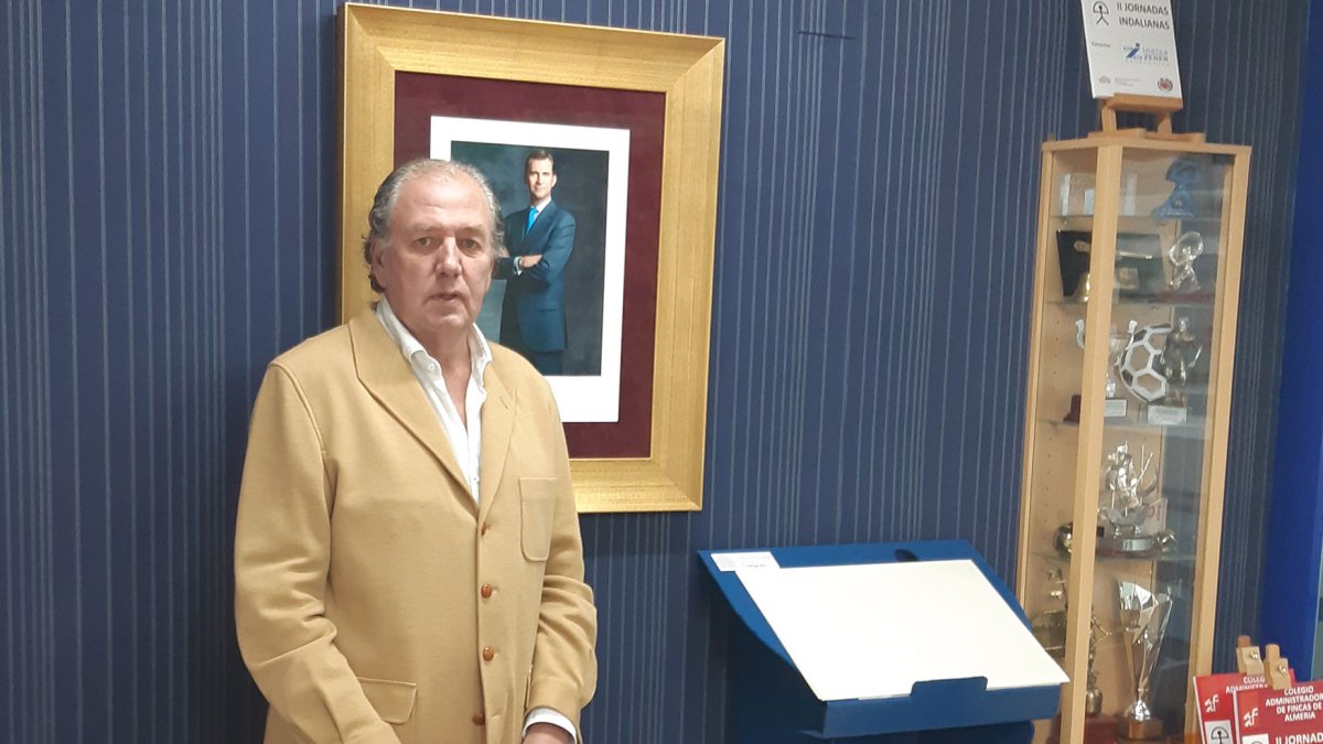 Gabriel Oyonarte Luiz, presidente del Ilustre Colegio Oficial de Administradores de Fincas de Almería.