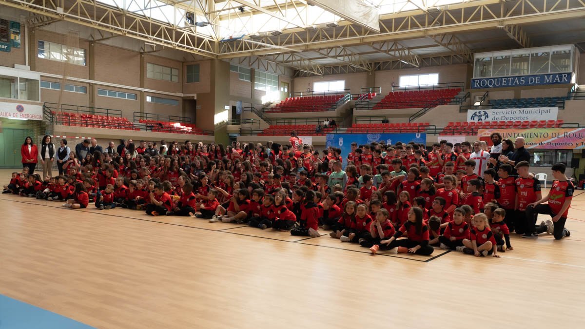 Todos los componentes del BM Roquetas.