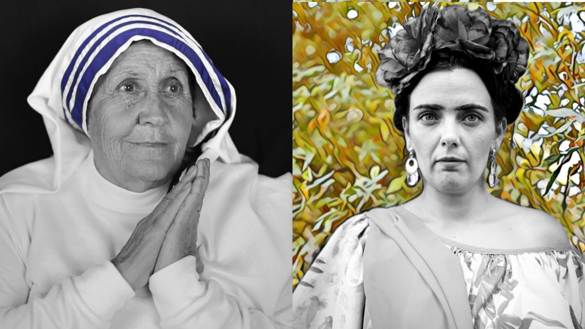 Las mujeres de Chirivel han representado las imágenes de María Teresa de Calcuta y Frida Kahlo entre otras.