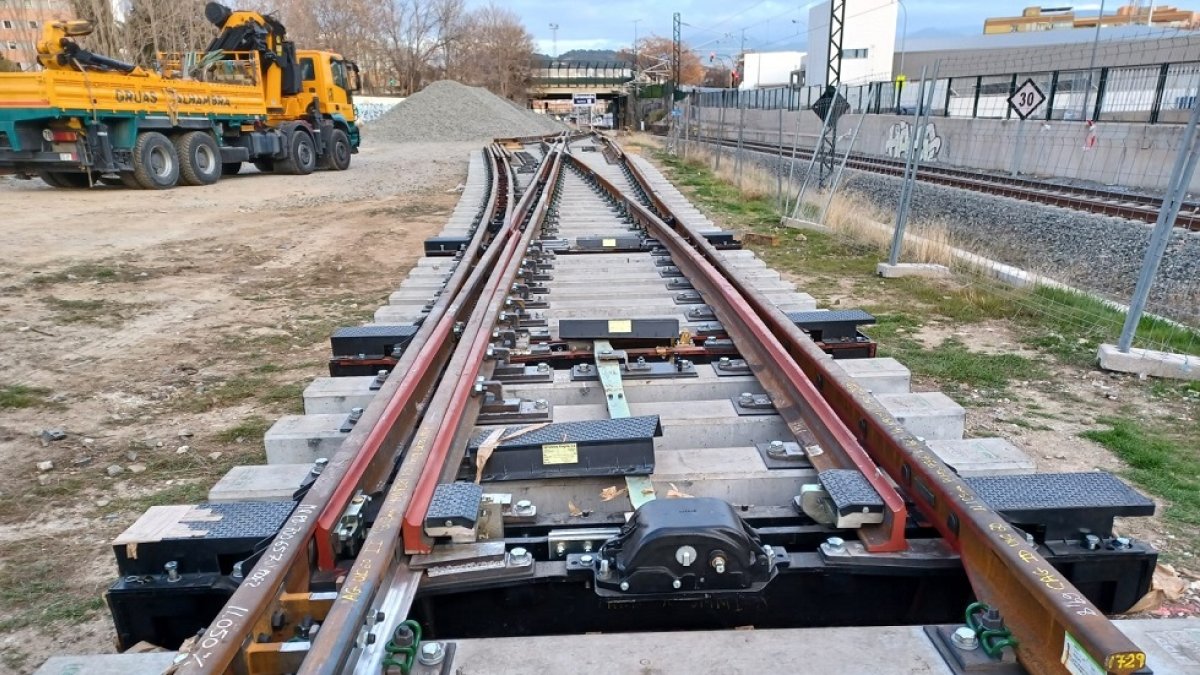 Obras para la puesta en servicio del cambiador de ancho.