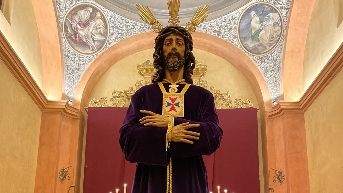 Jesús Cautivo de Medinaceli, en este besapiés de 2023.