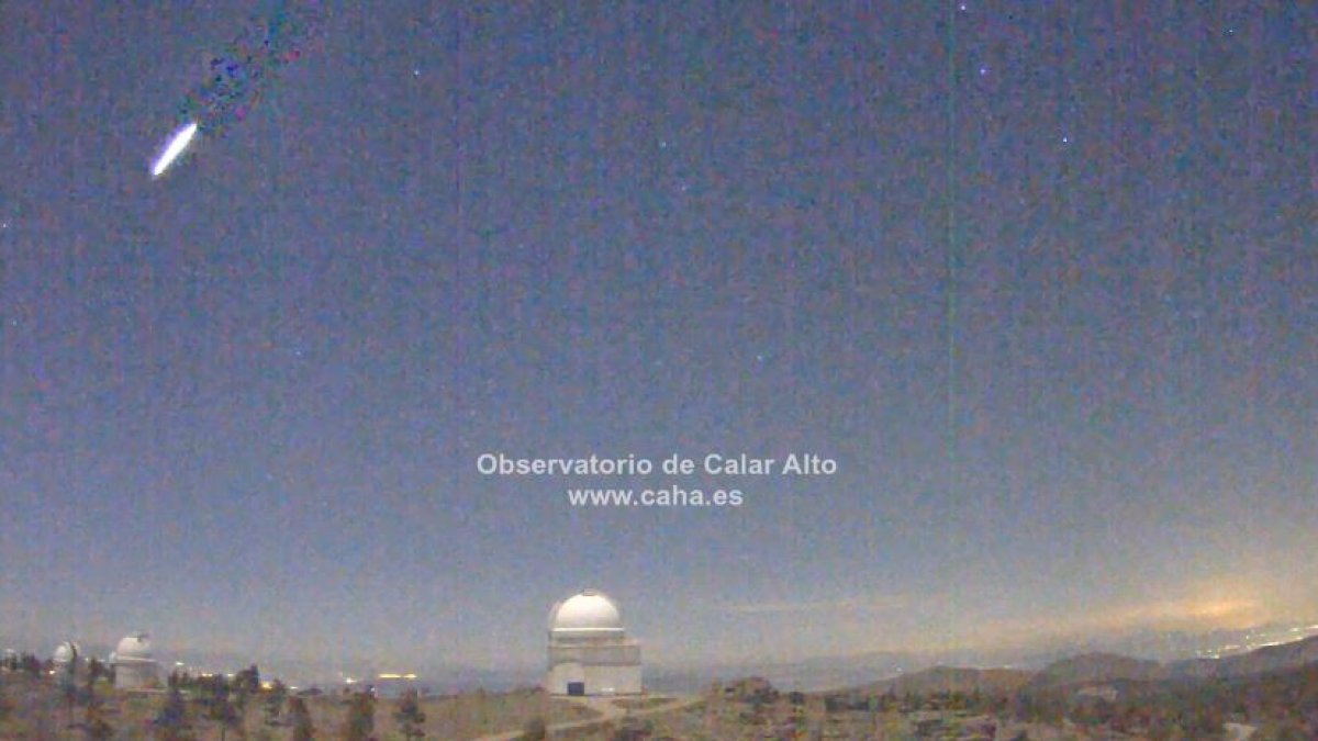 Imagen captada por las cámaras del Observatorio de Calar Alto.