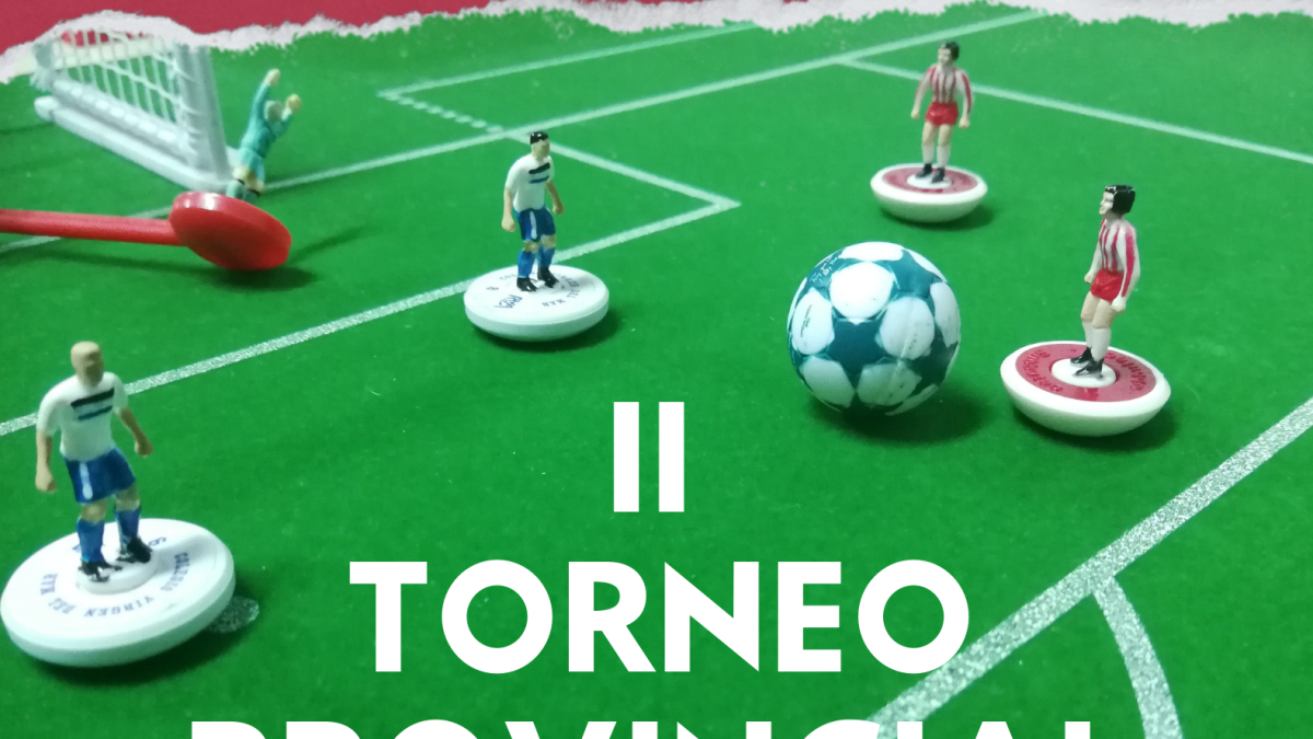 El cartel del Torneo Provincial de Fútbol de Mesa.