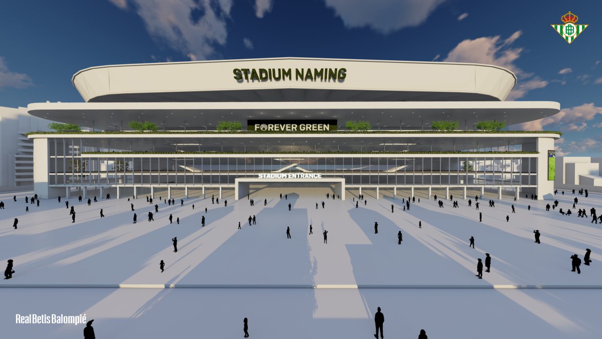 Así quedará la fachada principal del Estadio cuando acaben las obras del Villamarín.