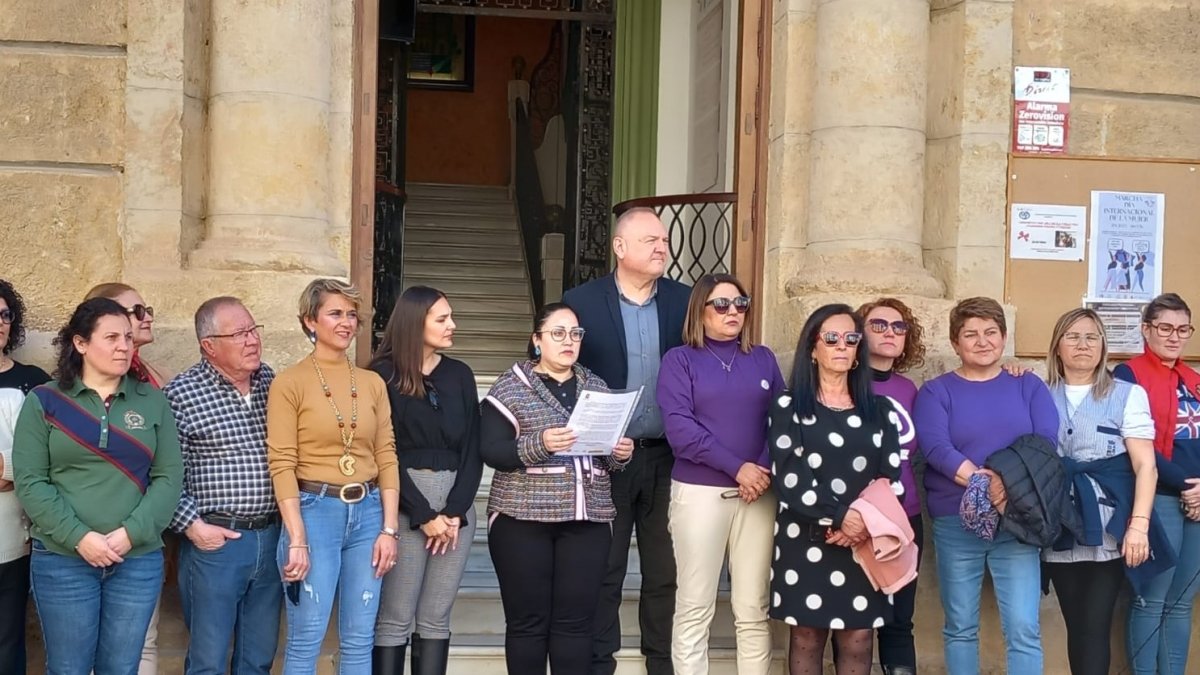 Lectura del manifiesto feminista en Cuevas del Almanzora.