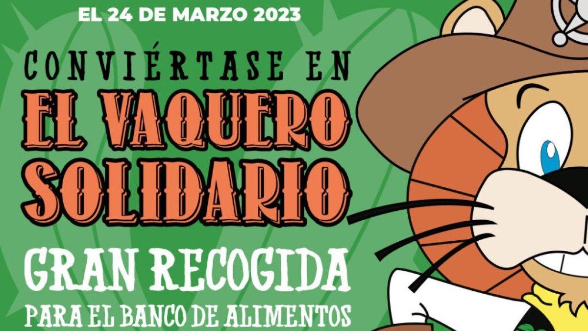 Detalle del cartel de la campaña solidaria.