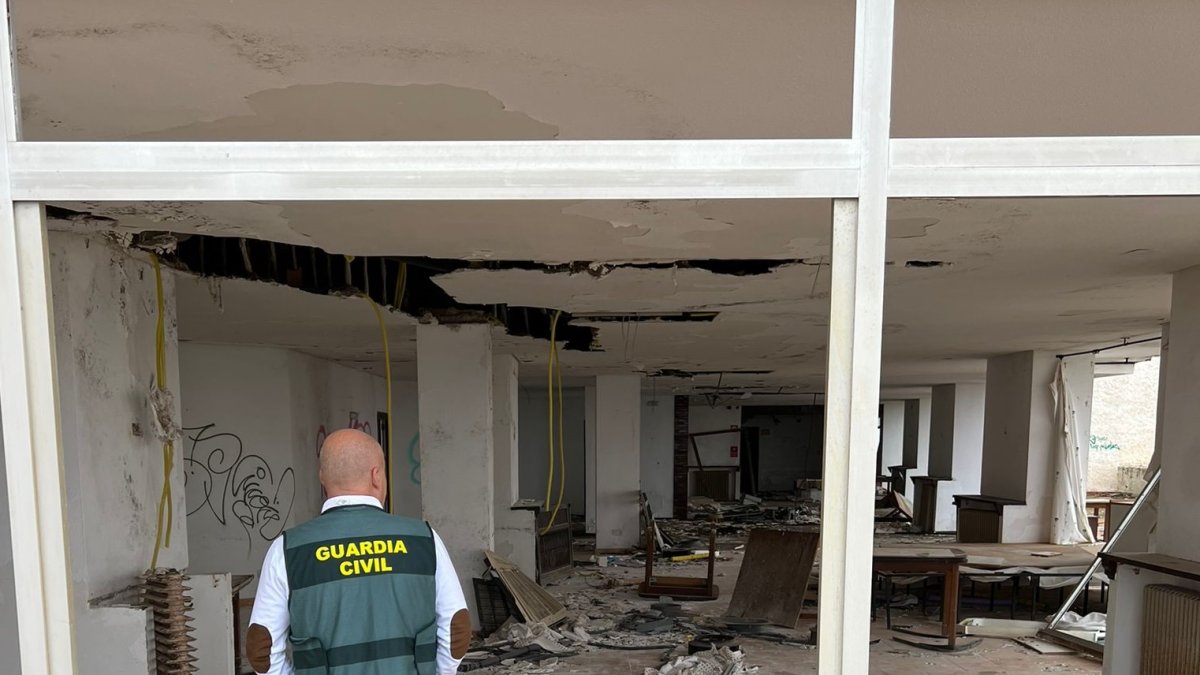 Imágenes de la Guardia Civil del hotel mojaquero que sufrió varios robos.