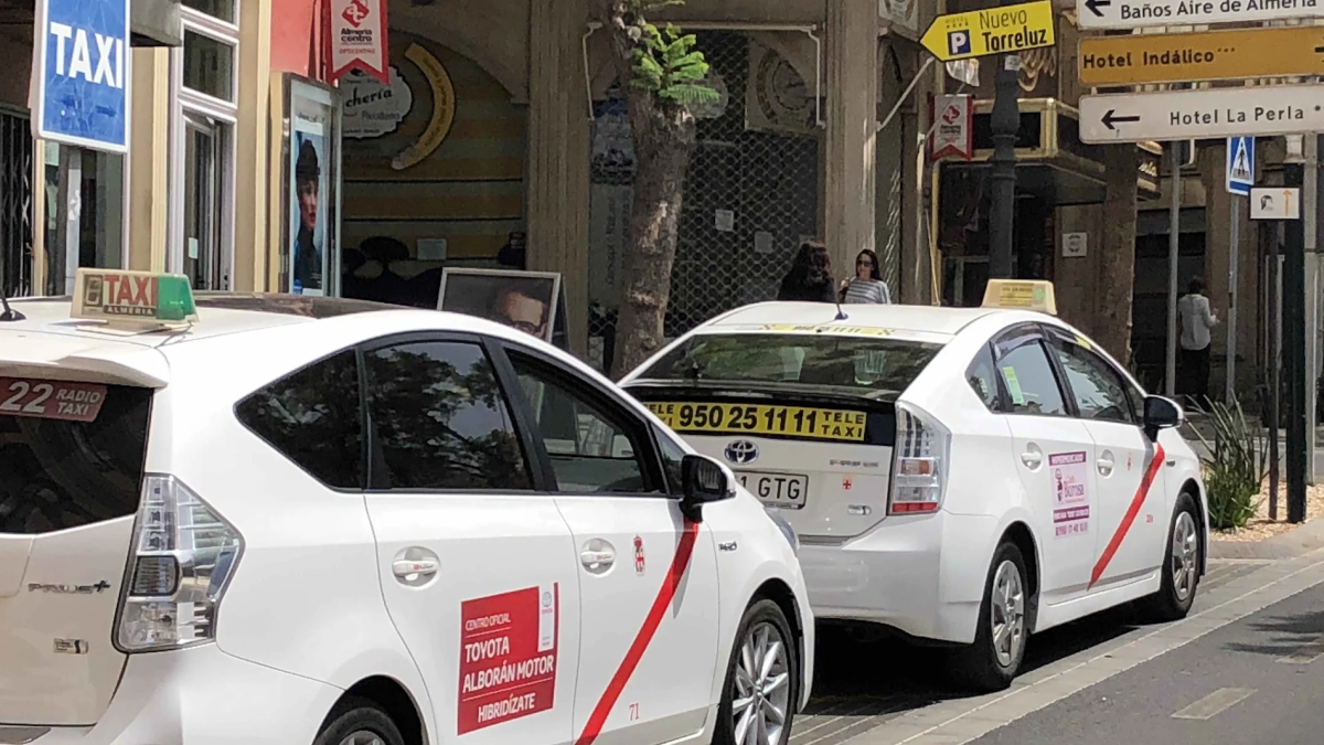 Concentración de taxis.