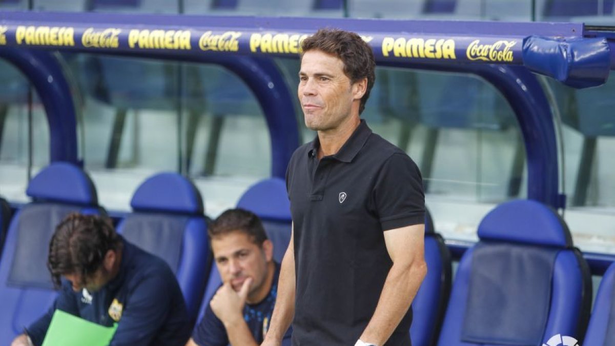 Rubi en el Villarreal-Almería que se jugó en Valencia.