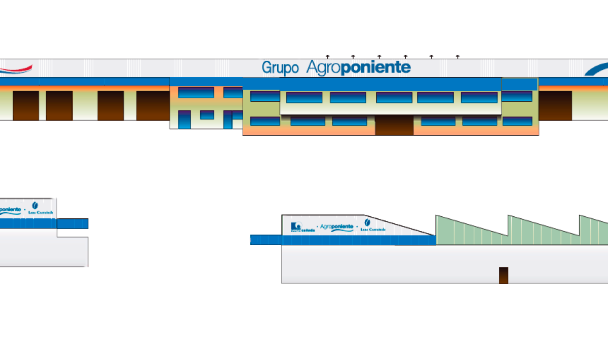 GRUPO AGROPONIENTE. Implantación diseño fachadas empresa
