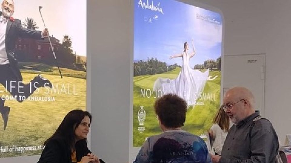 Stand de \'Costa de Almería\' donde se ha promocionado el municipio mojaquero.