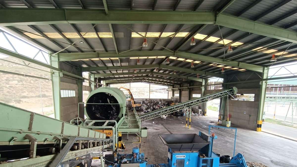 Vista general de la planta provisional en funcionamiento