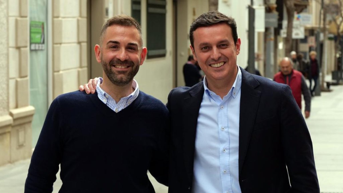 Sergio Domínguez con Javier Aureliano García, presidente de la Diputación Provincial de Almería.