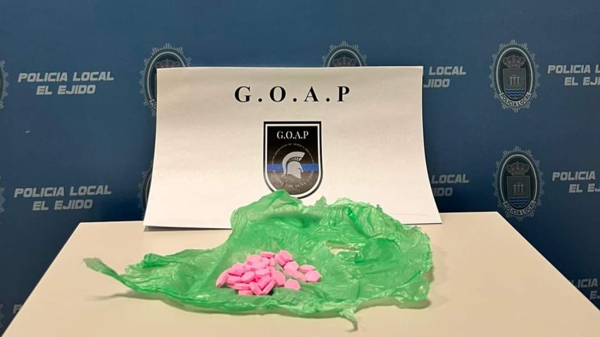 Imagen de las drogas requisadas en Balerma.