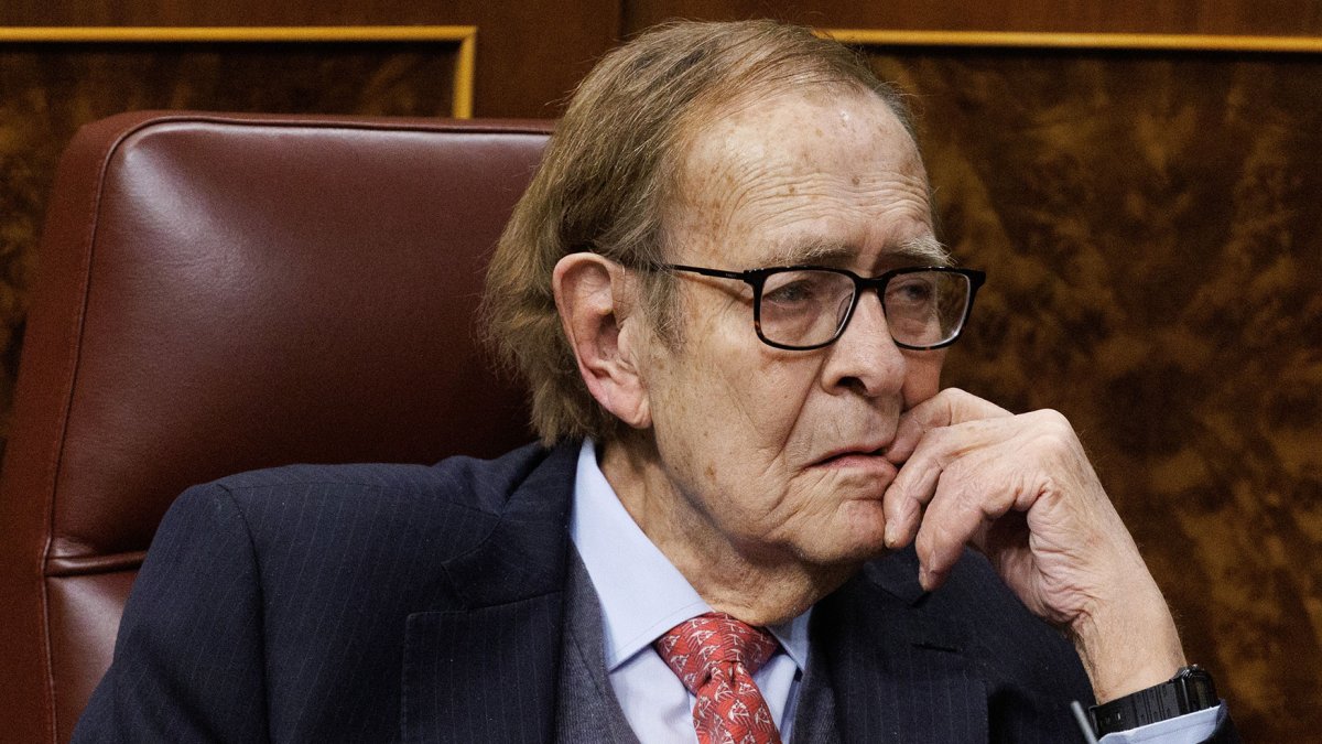 El candidato de la moción de censura, profesor y economista Ramón Tamames.