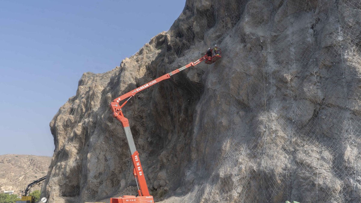 Imagen de obras en El Cañarete.