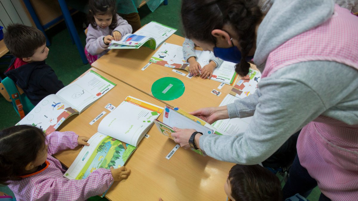 Alumnos de una clase de Educación Infantil.