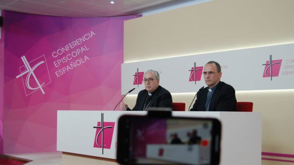 Rueda de prensa de la Conferencia Episcopal Española.