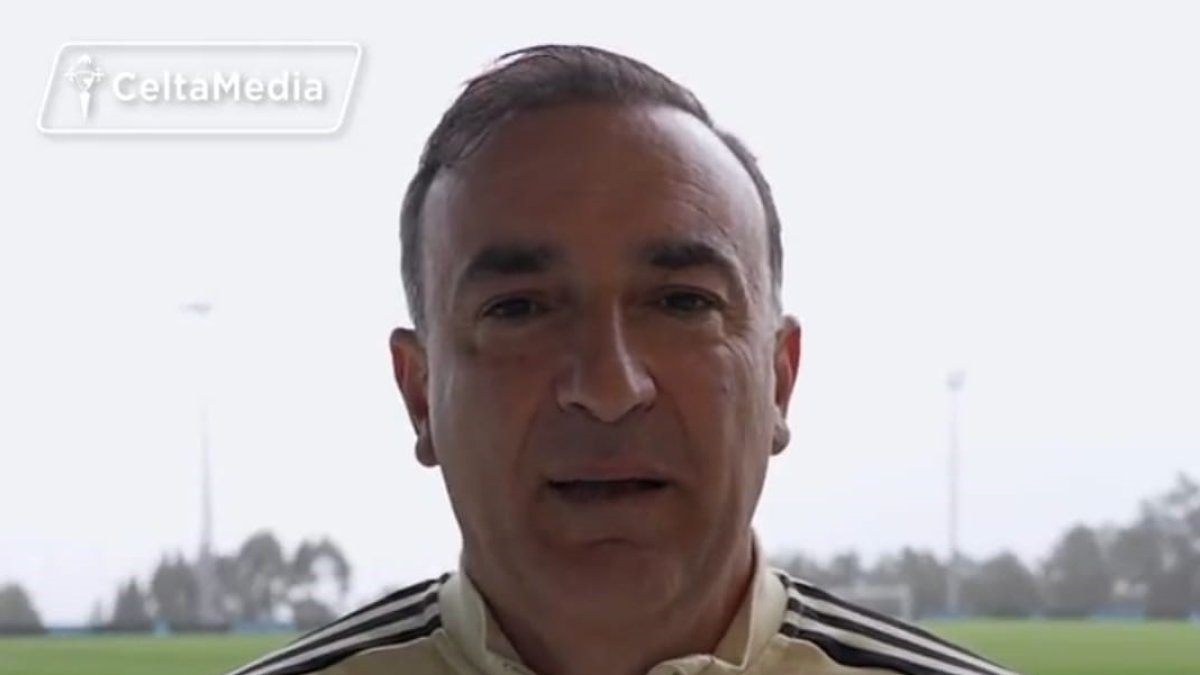 Mensaje del entrenador del Celta en la previa del partido ante el Almería.