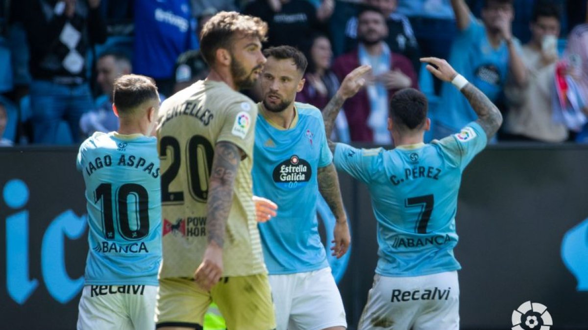 Centelles en Balaídos en el Celta-Almería.