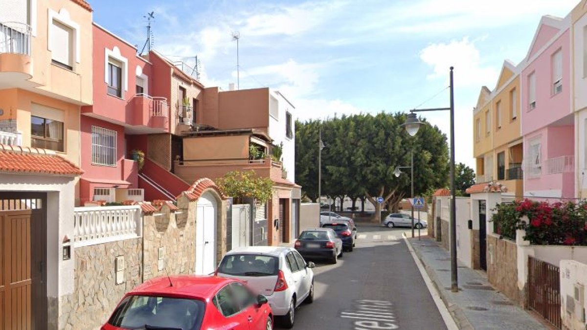 Calle en la que ocurrió el incendio.