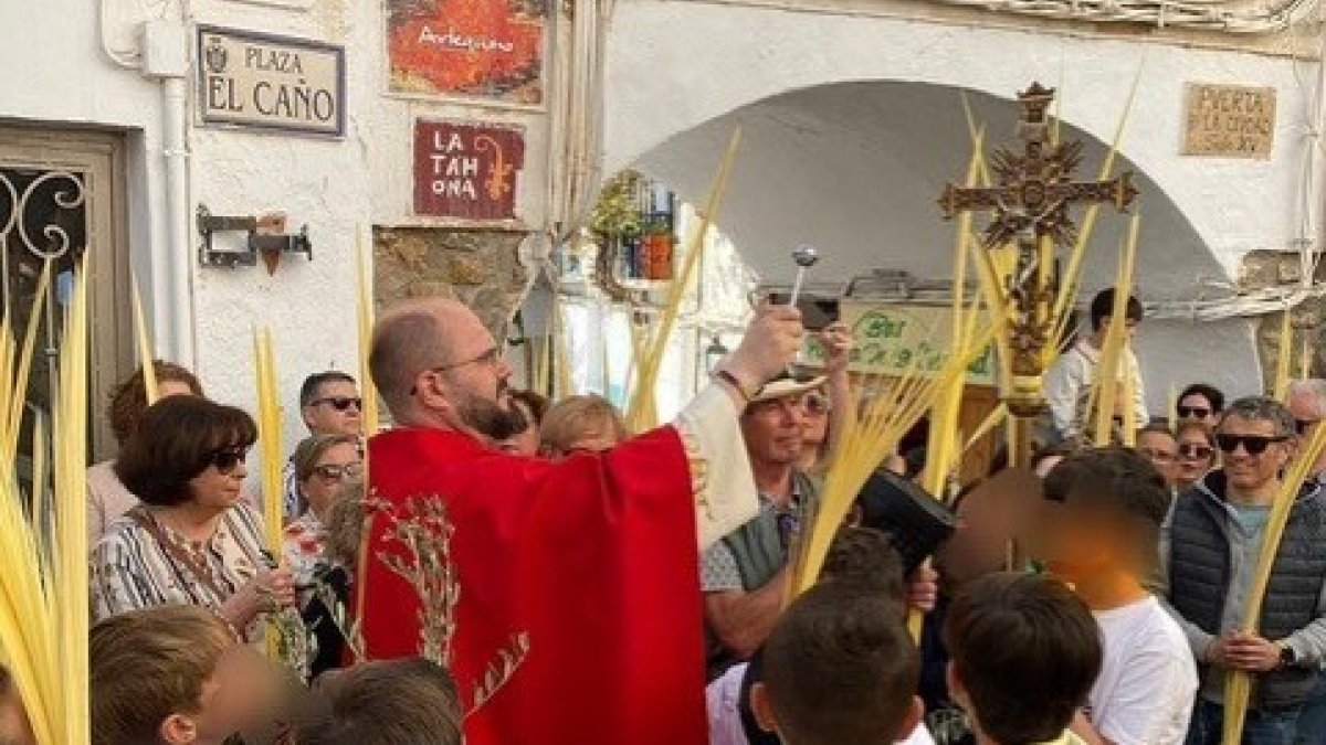 Bendición de las palmas en la Plaza del Caño.