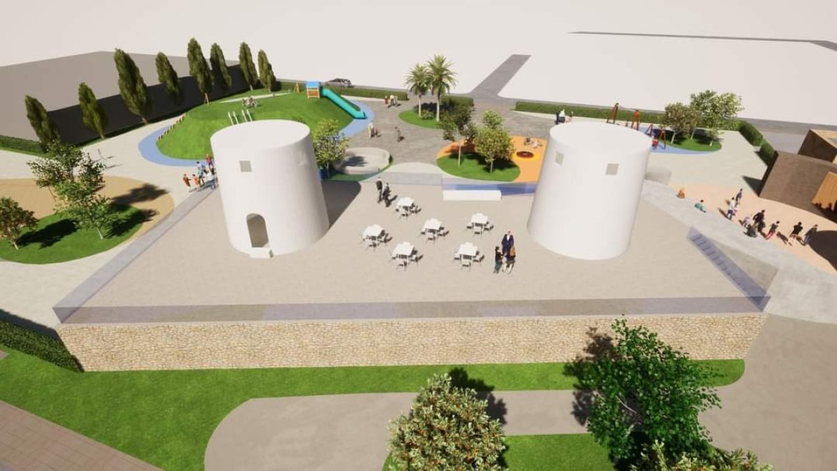 Diseño de cómo será el futuro Parque de Las Berlingas de San Isidro, en Níjar.